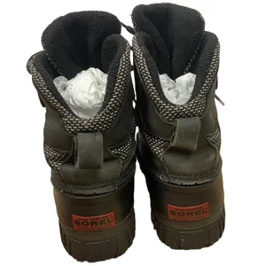 SOREL Size 7 Duck Rain Winter Snow Boots Fleece Lined Lace Up Insulated Outdoor thumbnail 2