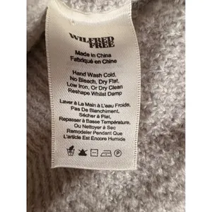 Wilfred Free Wolter Aritzia Gray V-Neck Waffle Knit Wool Pullover Sweater M thumbnail 8