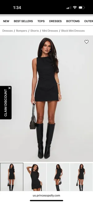 Yumiko black princess Polly romper  thumbnail 4