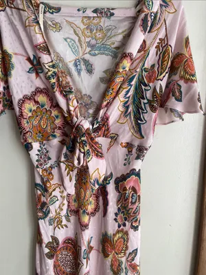 Kachel x Anthropologie Flutter-Sleeve Slip Dress Pink thumbnail 10