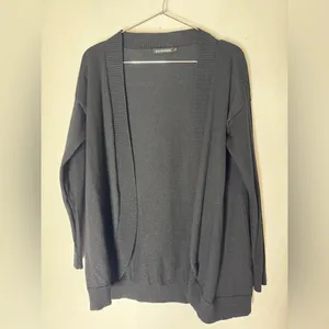 Marimekko XS Black Wool Open Cardigan‎ Sweater thumbnail 2