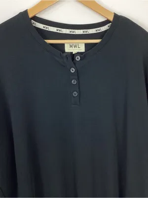 MWL Breeze Henley Shirttail Tee Size Large thumbnail 3