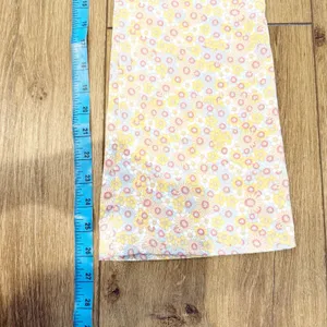 Zara Womens Satin Flare Pants Size Small Festival Hippie Disco Pastel Florals thumbnail 7