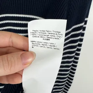 Marella Sport Striped Cotton Knit Sweater Large Navy Nautical Coastal Pullover‎ thumbnail 7