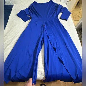 Cobalt Blue Gala Onesier - Royal Cut, Stylizing Effect and Wide Leg thumbnail 2