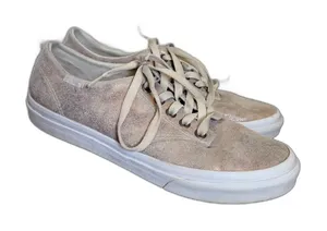 Vans Authentic Lo Pro Rose Gold Glitter Metallic Sneakers‎ Low Top Womens Size 7 thumbnail 1