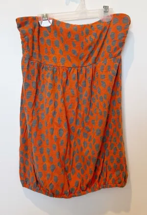 American Eagle Womens Y2K Babydoll Tube Top Medium Animal Print Indie Eclectic Festival thumbnail 1