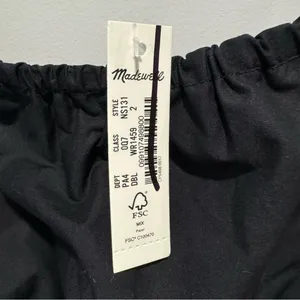 NWT Madewell Embroidered Tank Midi Dress in Poplin NS131‎ Black Sz 2 thumbnail 9