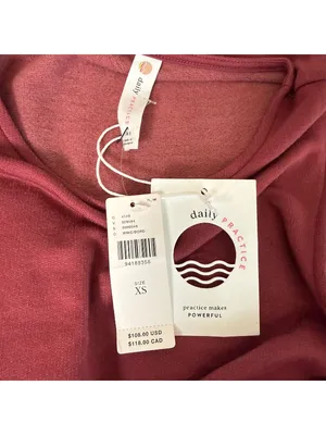 NWT Daily Practice Anthropologie Sleeveless Drop Waist Dress Womens XS Pink NEW thumbnail 3
