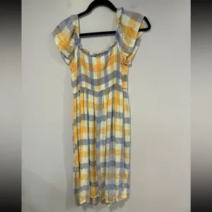 Purple and orange Arizona Jeans co gingham midi dress‎ thumbnail 4
