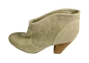 REPORT Booties Womens 6 Tan Suede Block‎ Heel Western Boho thumbnail 1
