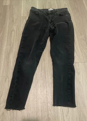 PAIGE Black High-Rise Skinny Jeans thumbnail 1