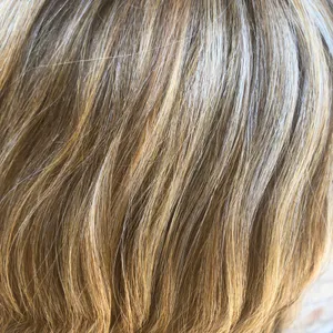 NEW 2026 Blonde mix Beach waves Lacefront Wig thumbnail 4