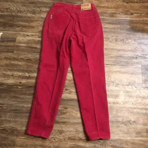Red Vintage GITANO High waisted straight leg jeans (Vintage size 10/ US Size 6/ Waist 28”) thumbnail 8