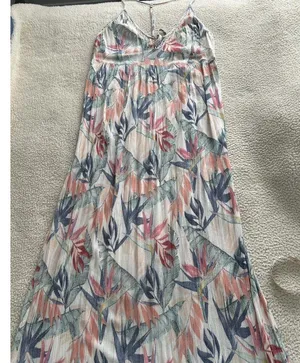 Rip Curl Sea Breeze Maxi Dress Beach Tropical Floral White Size XL thumbnail 9