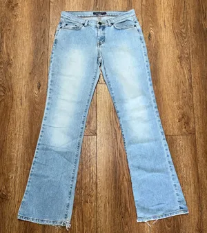 Y2K American Eagle Light Wash Bootcut Jeans Womens 4 Mid Rise Denim boho western thumbnail 1