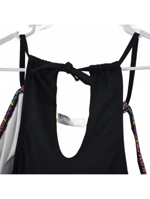 Cleanwater Geo Print High Neck Colorful One Piece Swimsuit Size Large thumbnail 6
