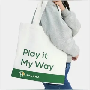 Halara Play It‎ My Way Canvas Tote NWT thumbnail 1
