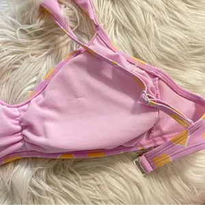 Stoney Clover Lane x Target Heart Flutter Ruffle Strap Bikini Swim top womens M thumbnail 10