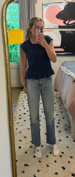 ZARA High-Rise flare Jeans thumbnail 1