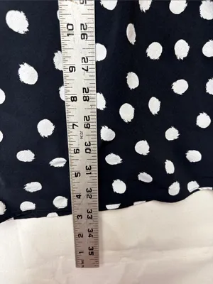 Outdoor Voices size XS Black Tank dress White Polka Dots athletic cute thumbnail 8