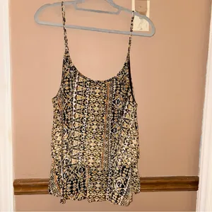 Anthropologie Sunday in Brooklyn Eleonora‎ Aztec Mesh Cami Size XL thumbnail 2