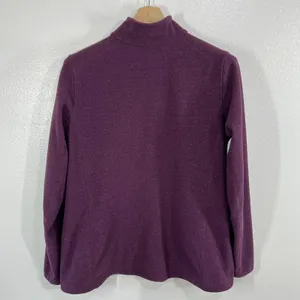 Duluth Trading Park Point Fleece Jacket Women's Large Purple Zip Up Chest Pocket thumbnail 4