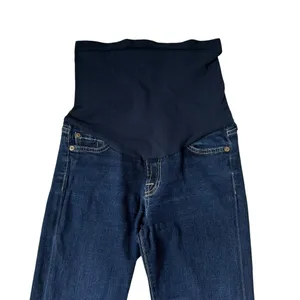 7 For All Mankind Blue Maternity Skinny Jeans Maternity Size 26 | 31-30 thumbnail 6