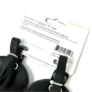 MR. & MRS. luggage tags, NWT Black thumbnail 6