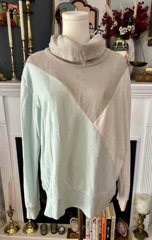 Marc New York MNY Colorblock Cowl Neck Sweatshirt Women’s Large thumbnail 1