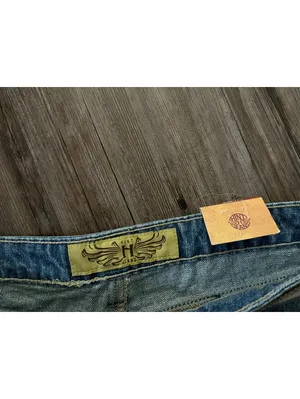 NWT Y2K Hint Jeans Distressed Denim Micro Jean Shorts Belt Sz 11 thumbnail 5