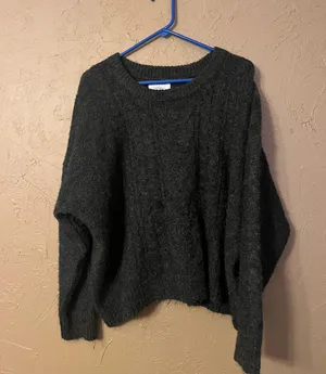 Old Navy oversized grey sweater thumbnail 1