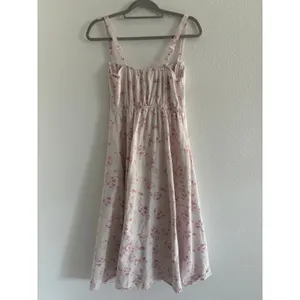 Sim & Sam Midi Dress Womens Medium Floral Sweetheart Preppy‎ Coquette Milkmaid thumbnail 2