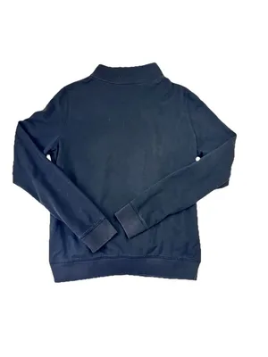 Vtg Y2K Victoria's Secret PINK 'Love Pink' Half Zip Sweatshirt Size L Black thumbnail 2