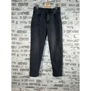 American Eagle | women black denim mom jean thumbnail 9