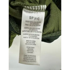 Signature Collection Green Velvet Tee Women Small Short Sleeve Striped Velour‎ thumbnail 7