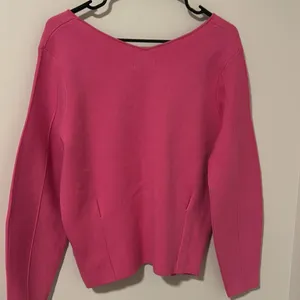 Maeve by Anthropologie Barbie Pink V Neck Soft Cozy Sweater Fall Winter Size M thumbnail 3