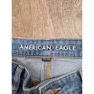 American Eagle TOMGIRL Button Fly Denim Jeans Stretch 14 Long Tall thumbnail 3