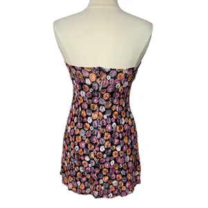 NWOT MISCREANTS Cupid Mini Dress in Orange Pink Lace thumbnail 7