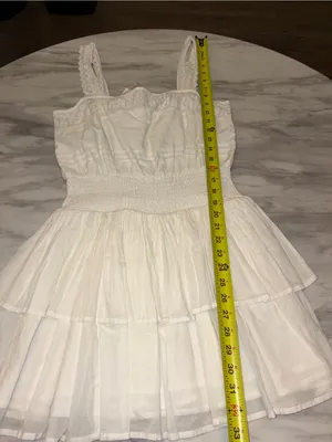 Forever 21 White Crochet Tiered Sun Mini Dress - NWT thumbnail 5