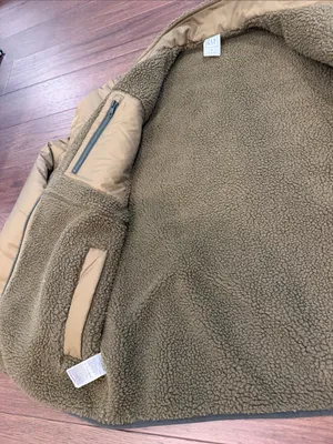 GAP Olive Quilted / Fleece Reversible Puffer Jacket Size Medium - C46-017 thumbnail 6