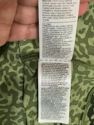 Athleta Olive Green Camo-Pattern Short Sleeve Tee thumbnail 8