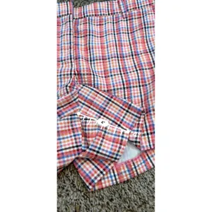 LOFT The Riviera Short Womens 10 Pink Blue Orange Plaid Check‎ Cotton Blend 4in thumbnail 8
