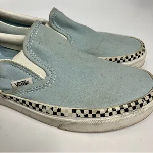 Vans low top trainers‎ sneakers light blue white thumbnail 3