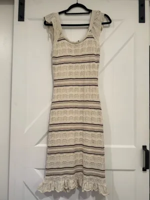 Freshmen 1996 Knit Tank Dress White thumbnail 2