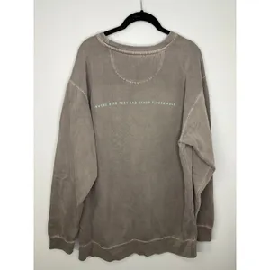 Comfort Colors Seaside Crewneck Sweatshirt Gray Size Large Pullover 30A Florida thumbnail 3