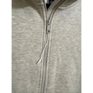 Mondetta Full Zip Fleece Heathered Oat Beige Sweater Medium NWOT thumbnail 4