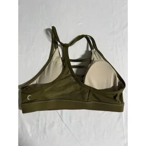 Zyia Active Olive Green All-Star Sports Bra Strappy Mesh Back Large thumbnail 2
