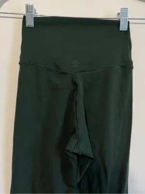 OFFLINE by Aerie Real Me High Waisted Crossover Leggings Dark Green Small thumbnail 6