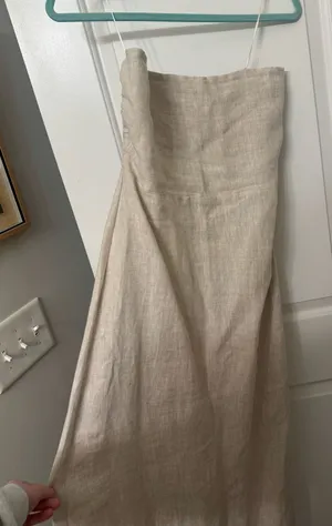 Olivaceous Linen Dress thumbnail 1